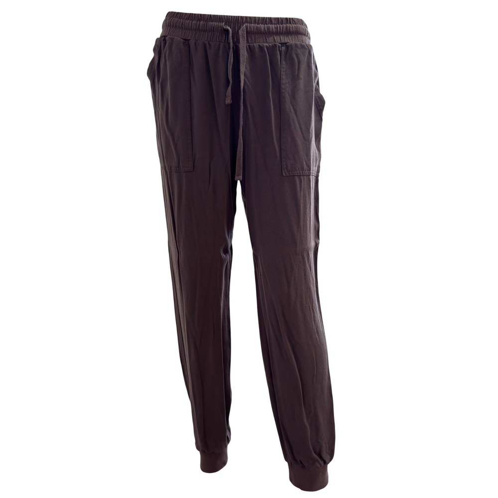 Splendid Womens Brown Rayon Drawstring Joggers Pockets 1423666 Small